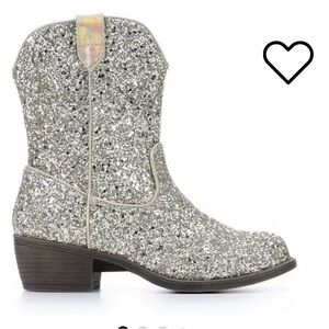 Sparkly Gold Glitter Boots